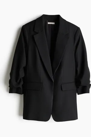 H&M H&M - Gathered-sleeve blazer