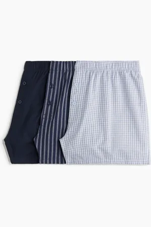H&M H&M - 3-pack woven cotton boxer shorts