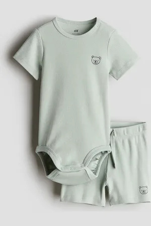 H&M H&M - 2-piece ribbed cotton set