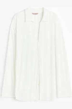 H&M H&M - Crinkled loungewear shirt