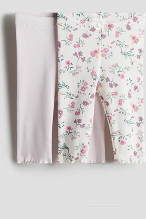 H&M H&M - 2-pack ribbed cotton leggings