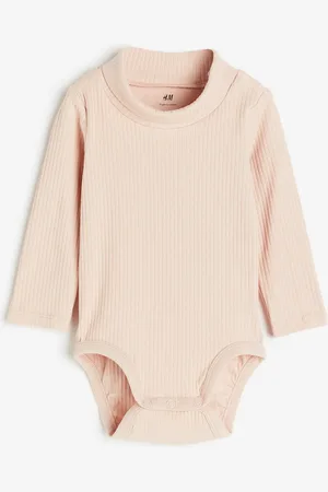 H&M H&M - 2-pack ribbed polo-neck bodysuits