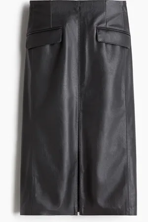 H&M Coated pencil skirt