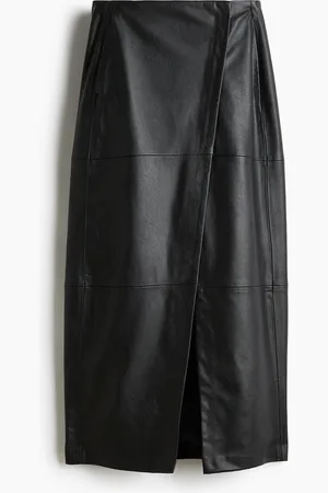 H&M H&M - Coated wrap skirt