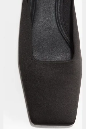 H&M Square-toe satin mules