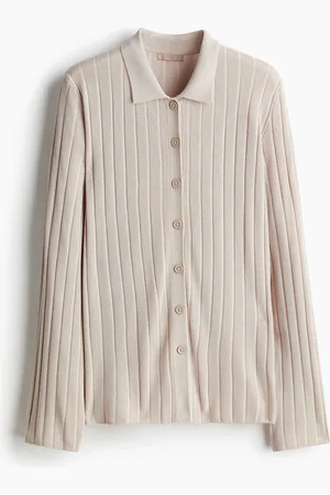 H&M H&M - Rib-knit button-front top