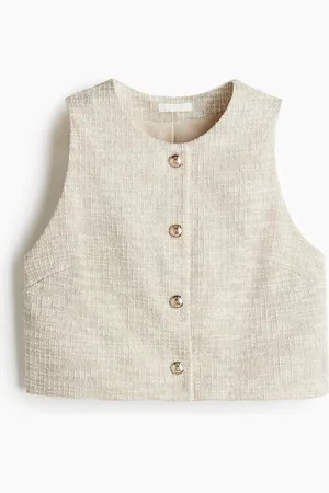 H&M Bouclé jersey waistcoat