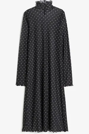 H&M H&M - Overlock-detail mesh bodycon dress