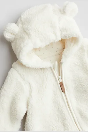 H&M Pile pram suit with ears