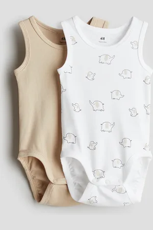 H&M H&M - 2-pack sleeveless cotton bodysuits