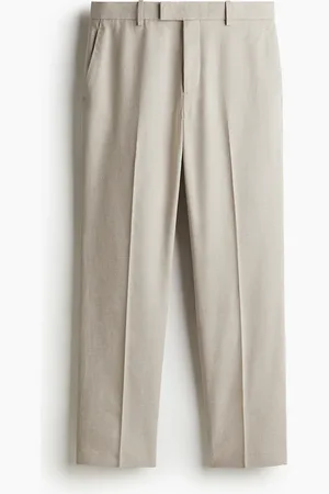 H&M H&M - Regular Fit Tailored linen-blend trousers