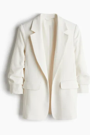 H&M H&M - Gathered-sleeve blazer