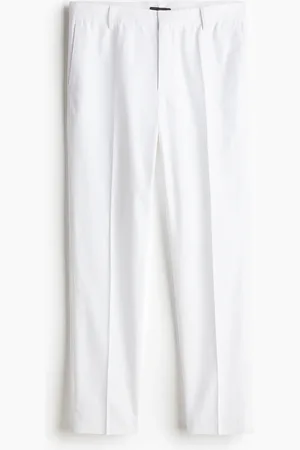 H&M H&M - Slim Fit Tailored linen-blend trousers