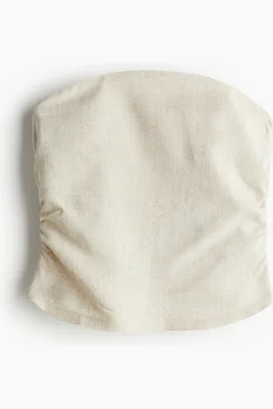 H&M Gathered corset top
