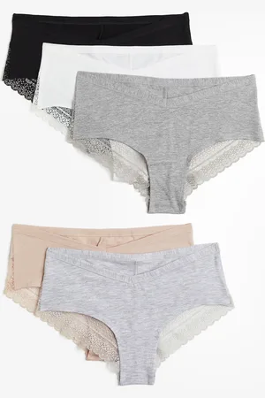 H&M H&M - MAMA 5-pack lace-trimmed cotton hipster briefs