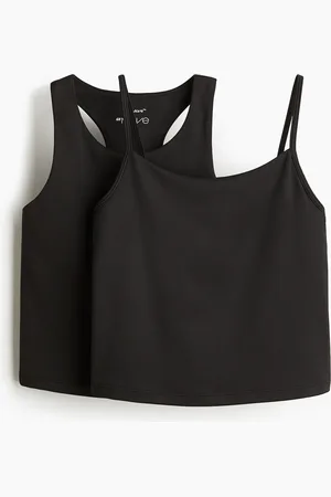 H&M H&M - 2-pack integral-top sports tops with DryMove™