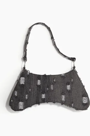 H&M H&M - Worn-look denim shoulder bag