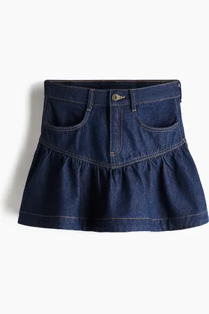 H&M H&M - Peplum-hem denim skirt