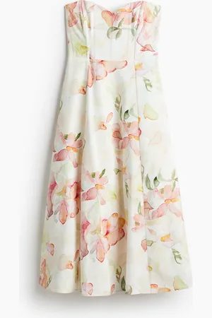 H&M H&M - Linen-blend bandeau dress