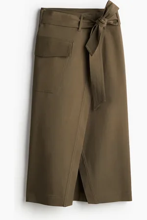 H&M H&M - Tie-belt wrap skirt