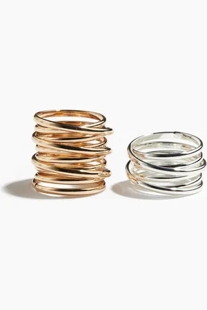 H&M H&M - 2-pack stacked rings
