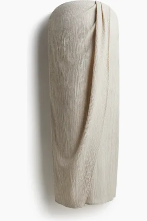 H&M MAMA Textured jersey wrap skirt