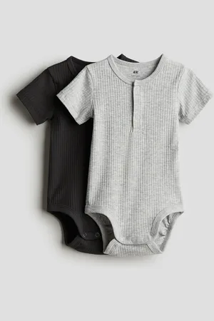 H&M H&M - 2-pack Henley bodysuits