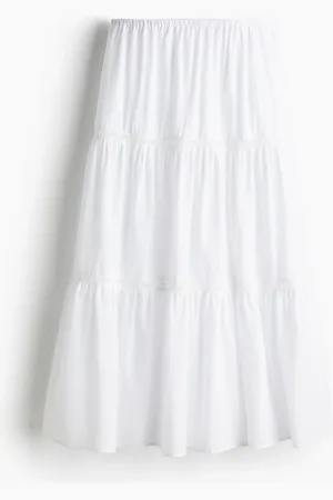 H&M H&M - Lace-inset maxi skirt