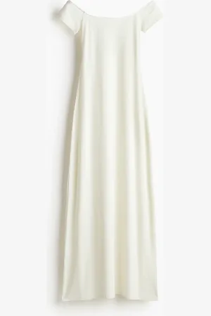H&M H&M - Rib-knit off-the-shoulder dress