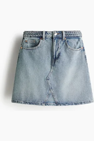 H&M H&M - Braided-detail denim skirt