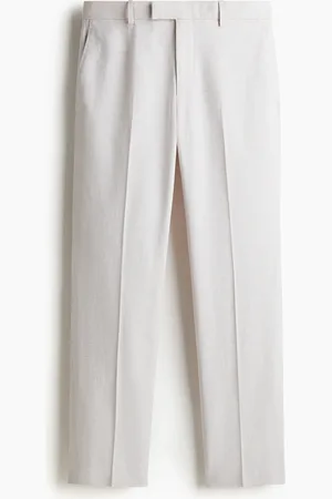 H&M H&M - Regular Fit Tailored linen-blend trousers