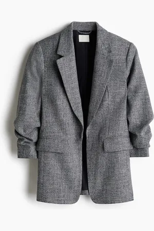 H&M H&M - Gathered-sleeve blazer