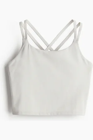 H&M H&M - Cropped Sports vest top in DryMove™
