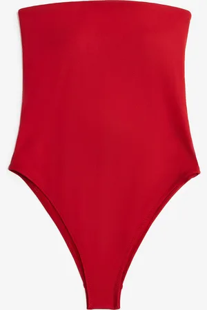 H&M H&M - Padded-cup High-leg Bandeau swimsuit