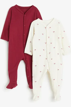 H&M H&M - 2-pack sleepsuits with full feet