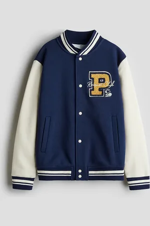 H&M H&M - Appliquéd baseball jacket
