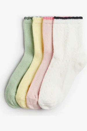 H&M H&M - 4-pack frill-trimmed socks