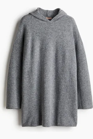 H&M H&M - Hooded fine-knit dress
