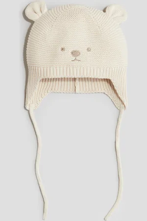 H&M H&M - Knitted chin-tie beanie