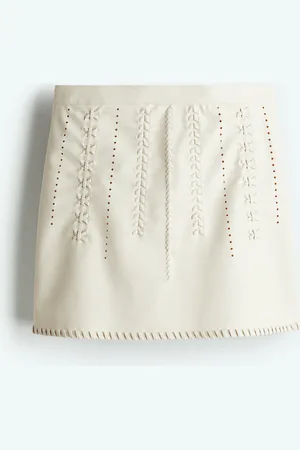 H&M Coated mini skirt