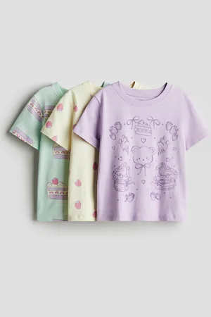 H&M H&M - 3-pack printed jersey tops