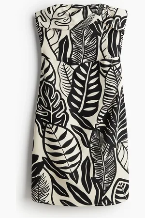 H&M H&M - Linen-blend bandeau dress