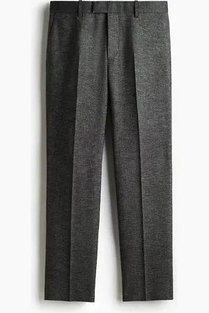 H&M H&M - Regular Fit Tailored linen-blend trousers