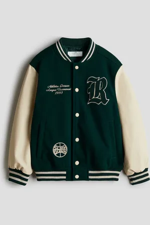 H&M H&M - Appliquéd baseball jacket