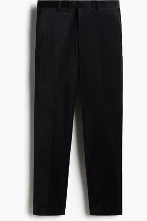 H&M H&M - Slim Fit Cropped velvet trousers