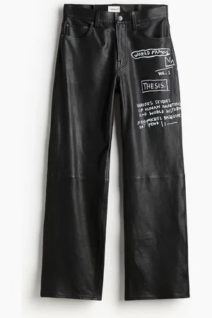 H&M H&M - Straight Relaxed Leather trousers