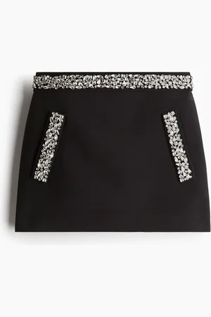 H&M H&M - Rhinestone-embellished mini skirt