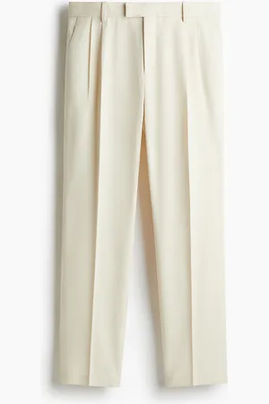 H&M H&M - Regular Fit Tailored linen-blend trousers