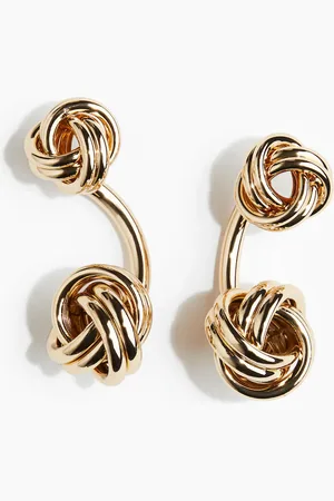 H&M H&M - Knot-detail front and back earrings