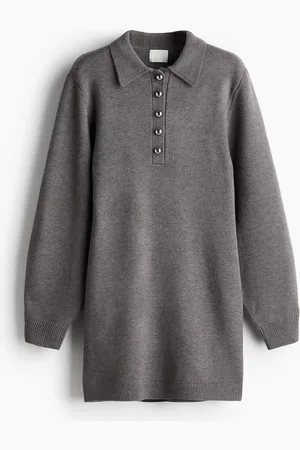 H&M H&M - Fine-knit collared dress